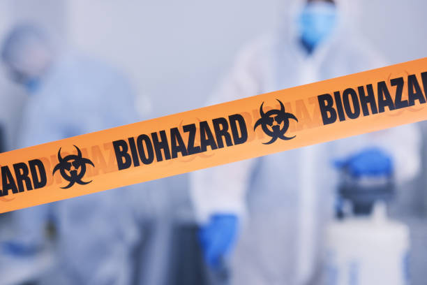 Professional Biohazard Cleanup technician working in Wadmalaw Island, SC